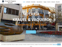 Tablet Screenshot of notariakrauel.com